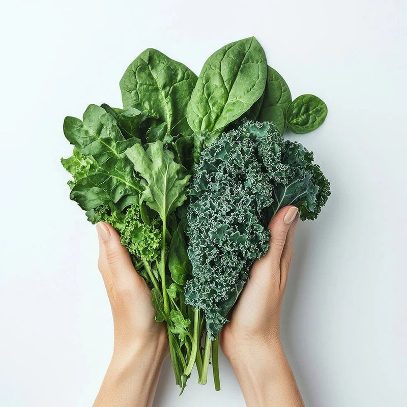 Juicing leafy vegetables