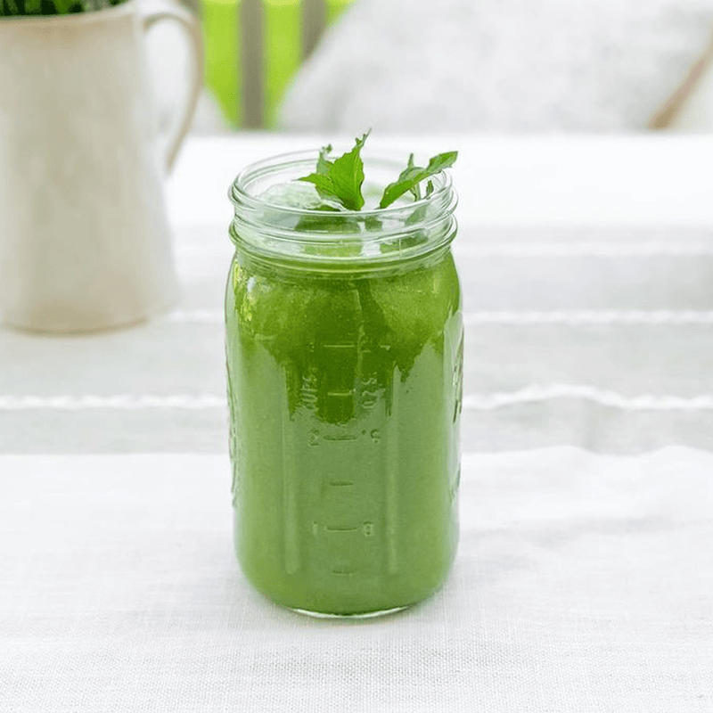 Refreshing melon and cucumber juice