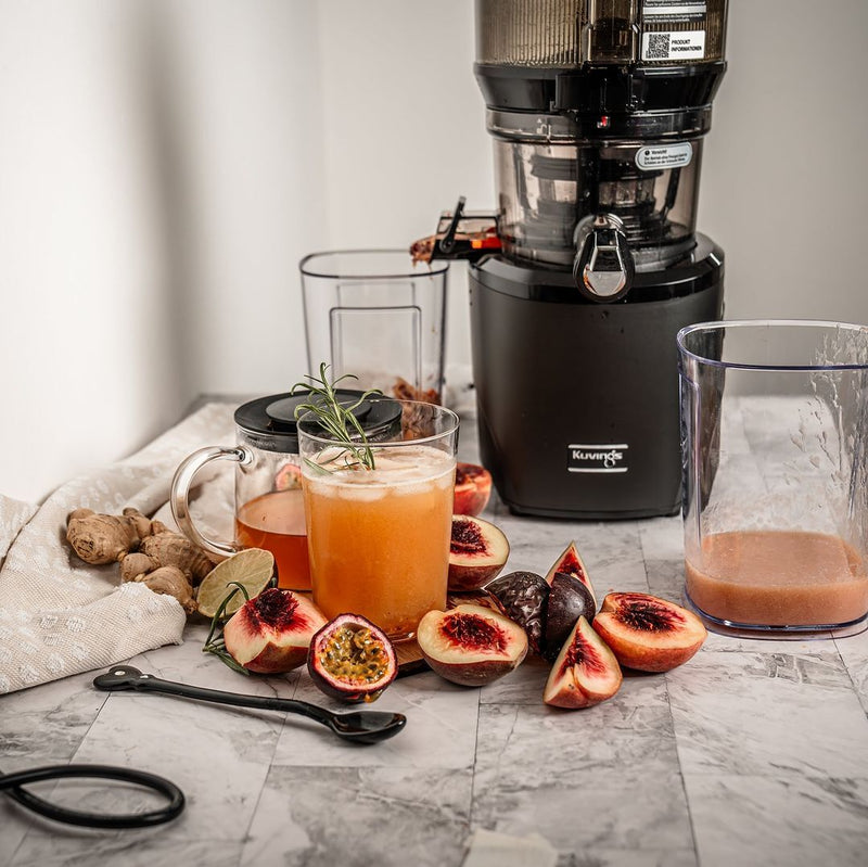 Homemade peach iced tea