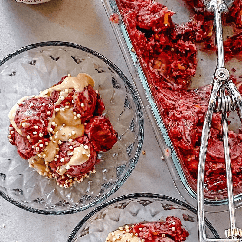 Zomerfruitsorbet