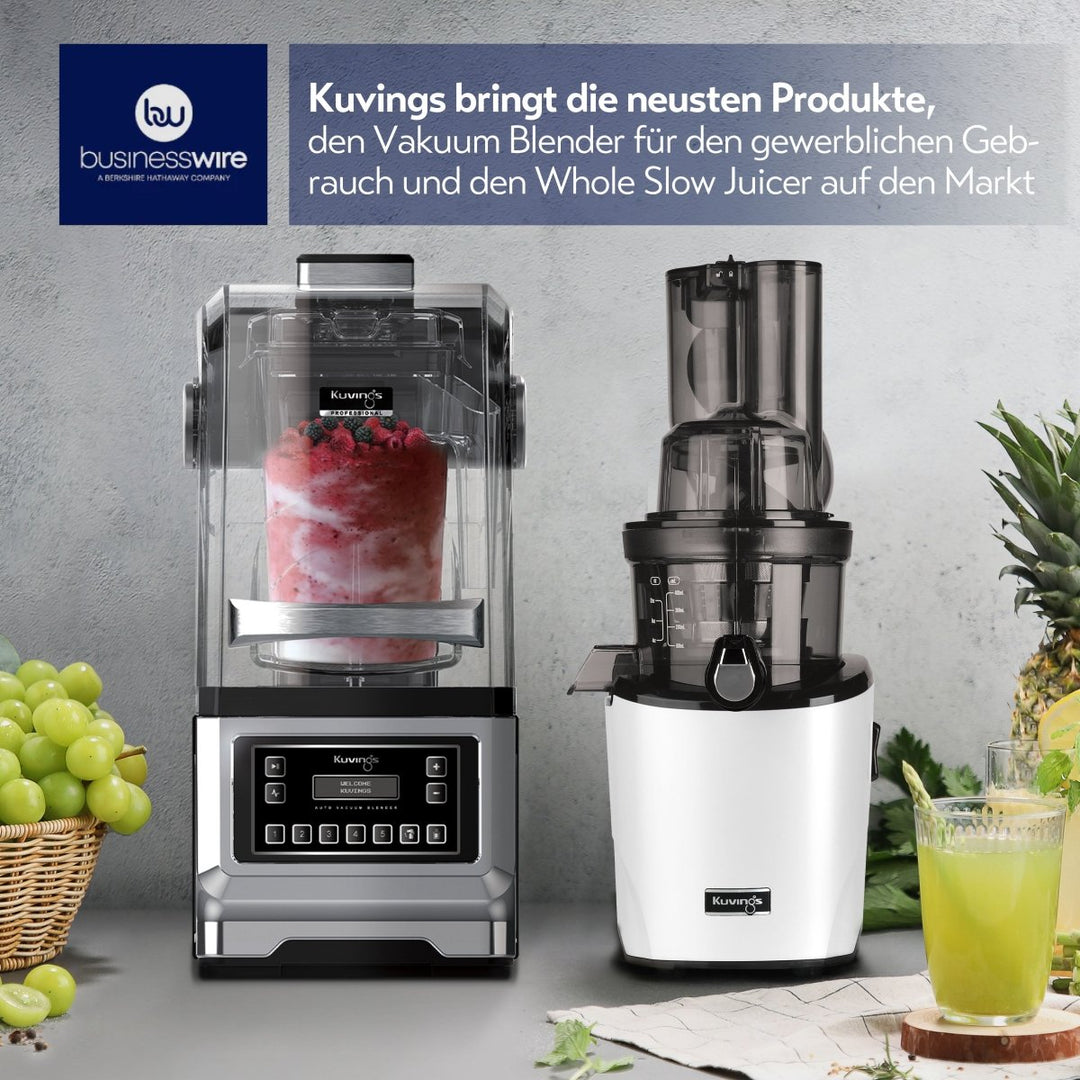 [ Businesswire ]Kuvings präsentiert den Auto-Vakuum Blender und einen neuen Whole Slow Juicer - Kuvings Deutschland