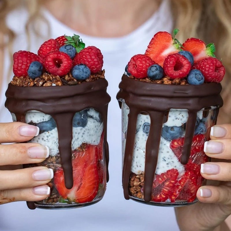 Chia Pudding Pot met Chocolade Granola