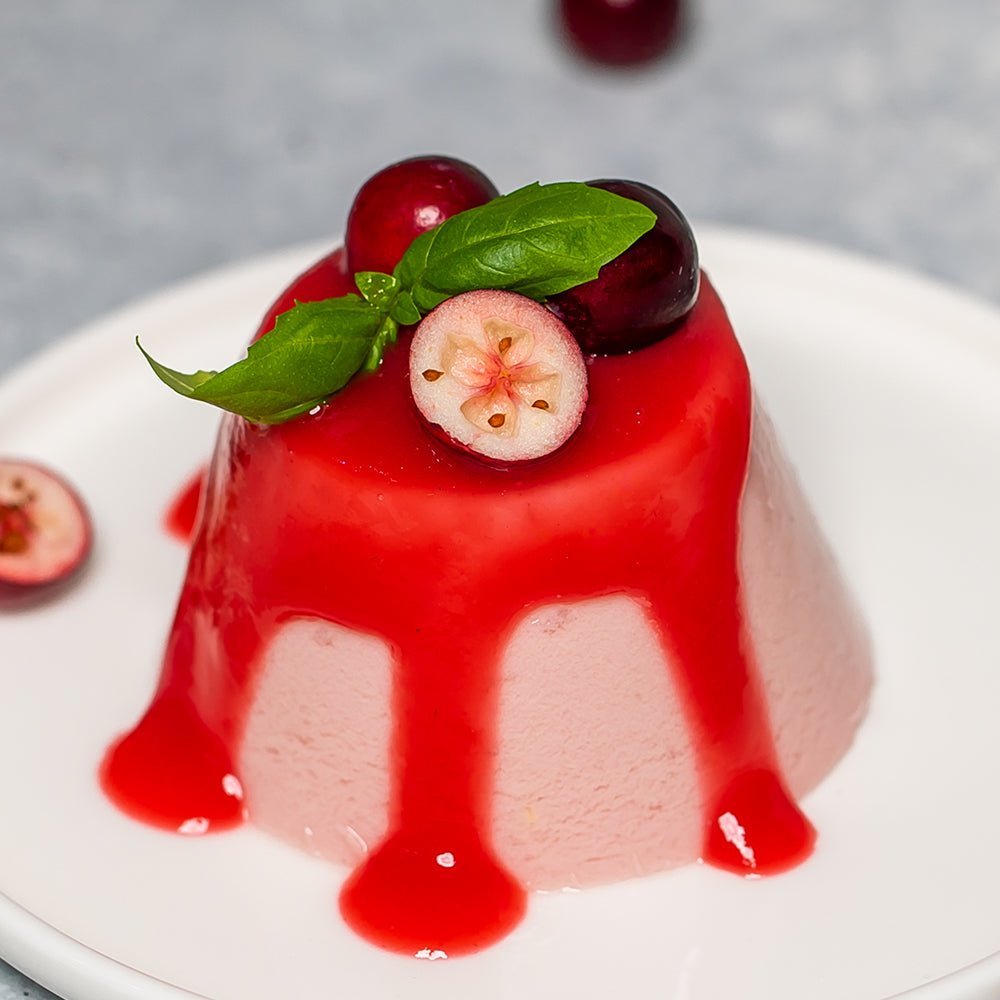 Cranberry-Gember Panna Cotta