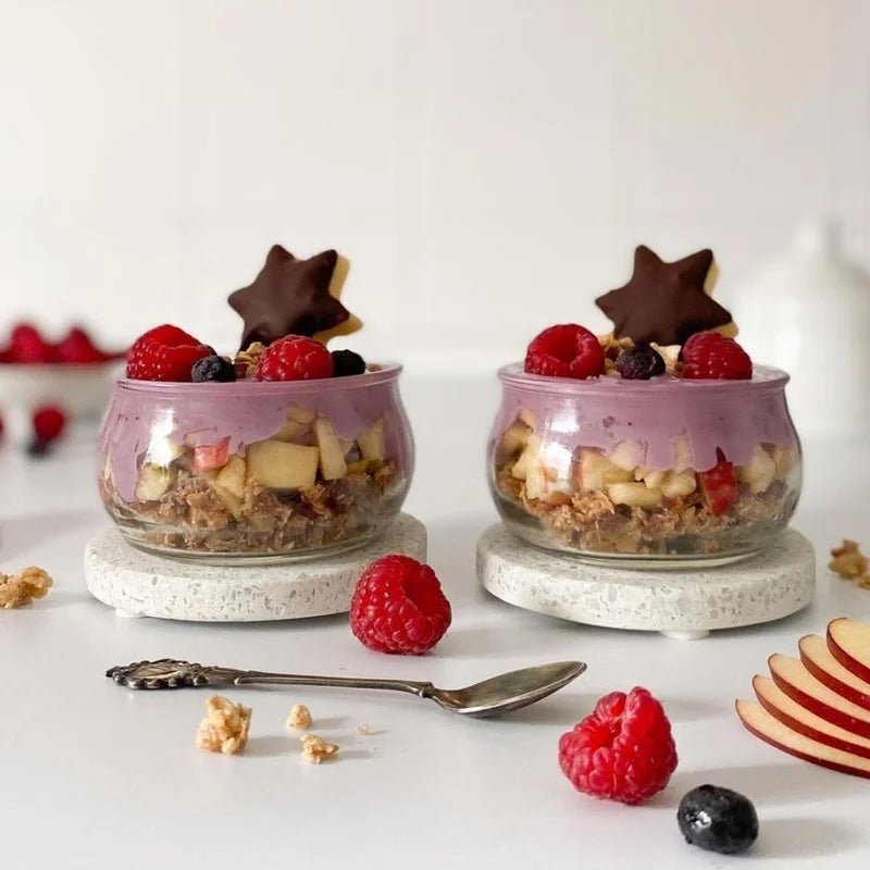 Dessert met appelpulp