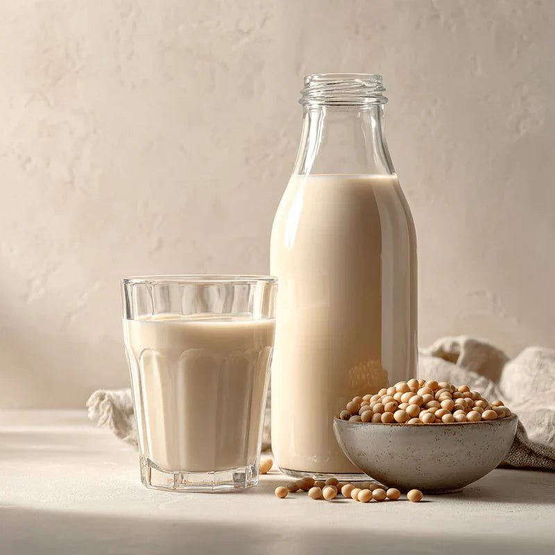 Zelfgemaakte sojadrank 