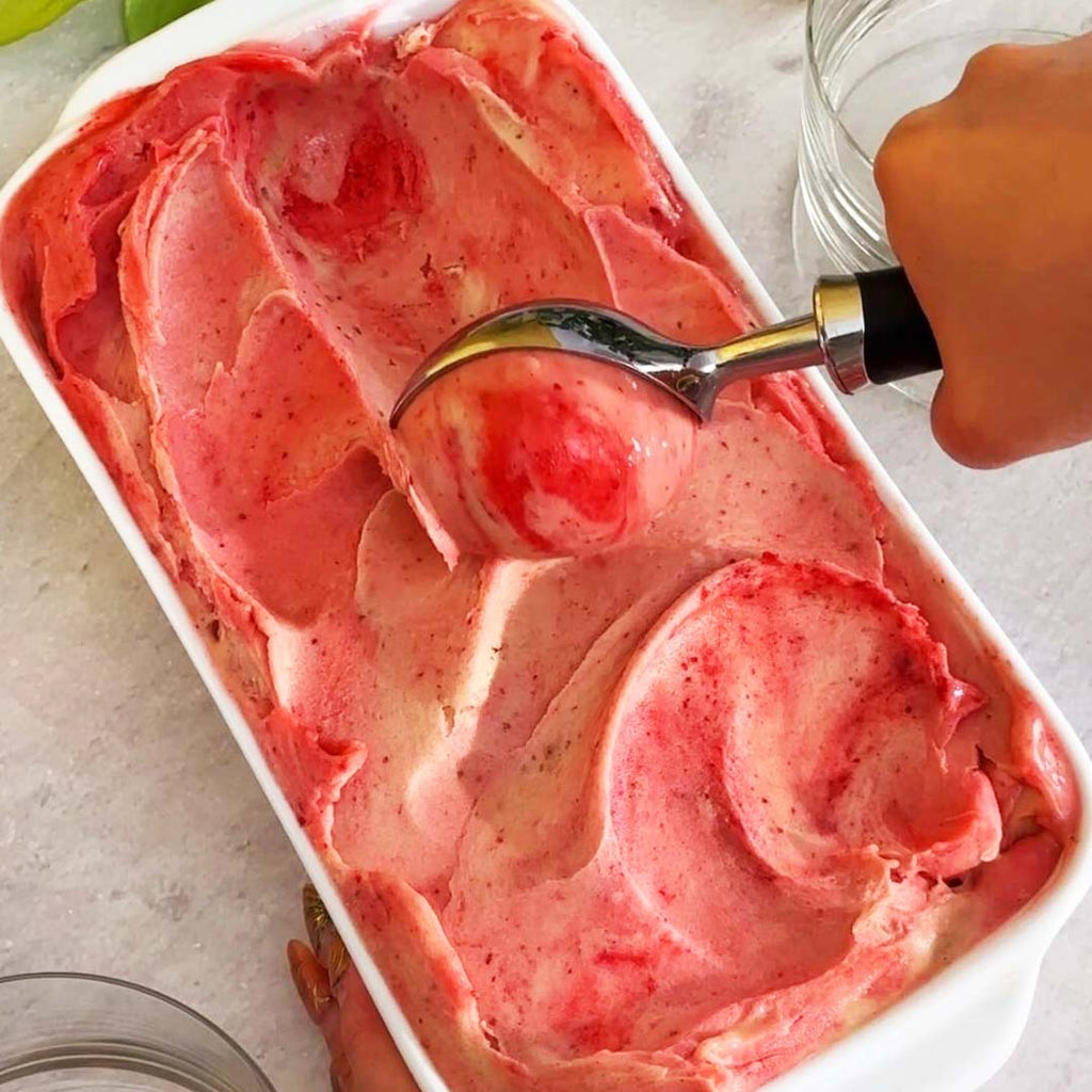 Aardbei-bananenijs Nice Cream