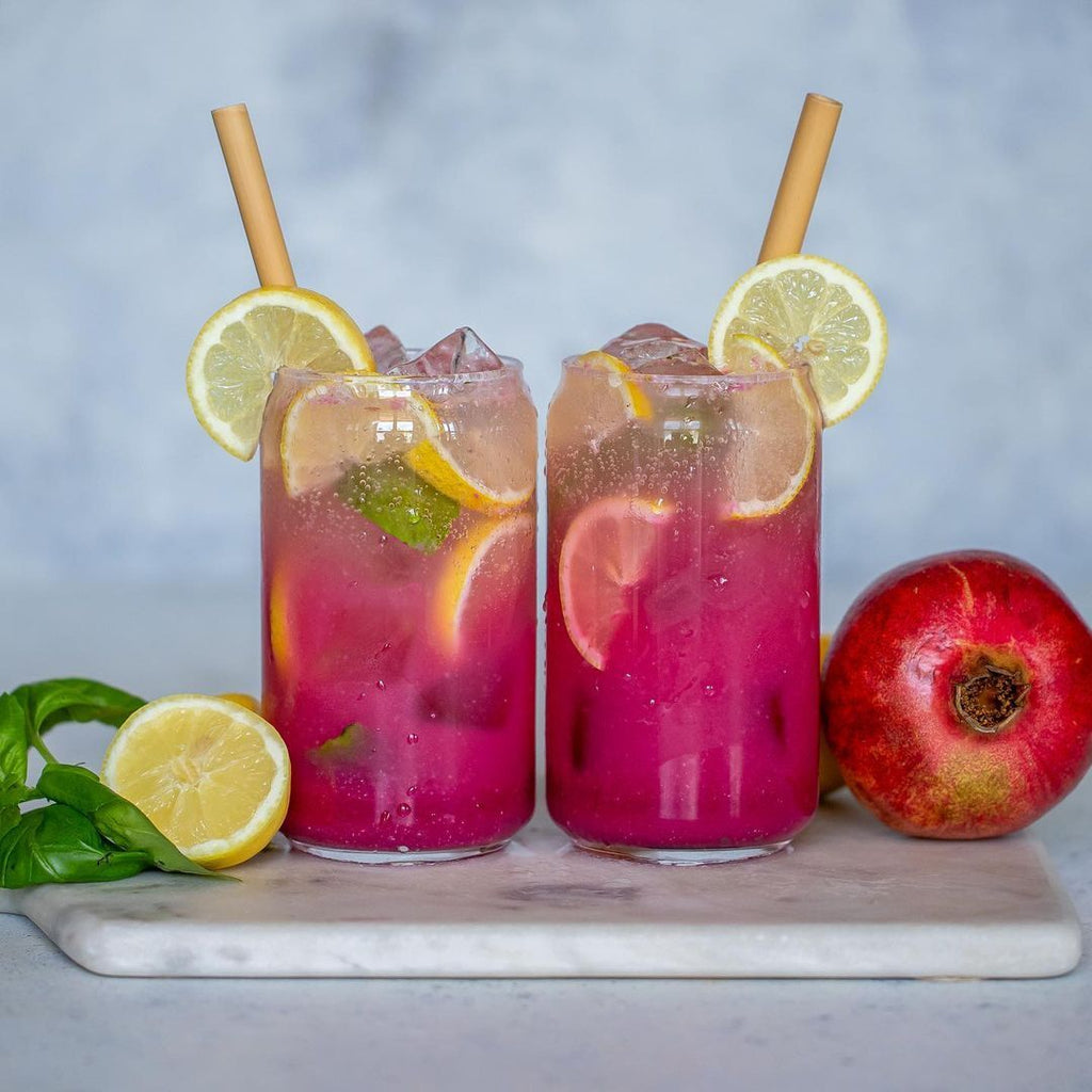 Refreshing &amp; healthy: Pomegranate-Basil Lemonade 