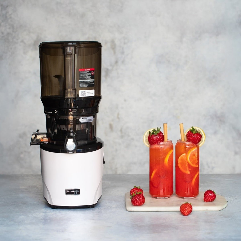 Mocktail met aardbeien en citroen 