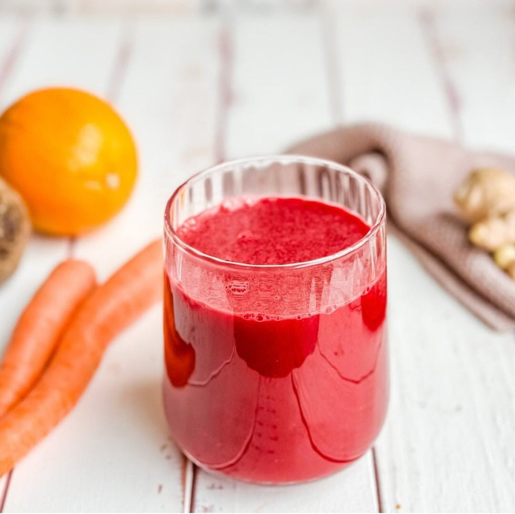 Beetroot and ginger juice 
