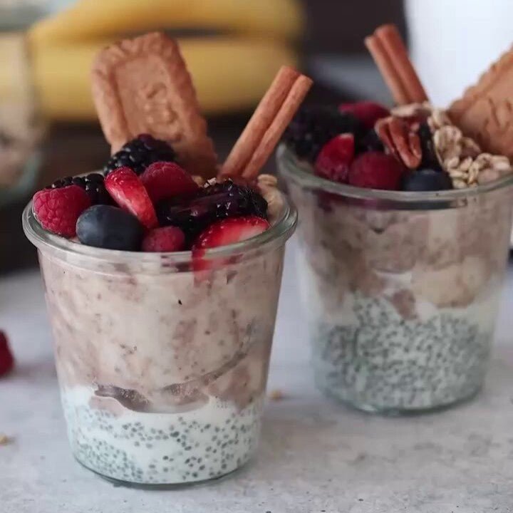 Chocolate Banana Chia Vanilla Pudding 