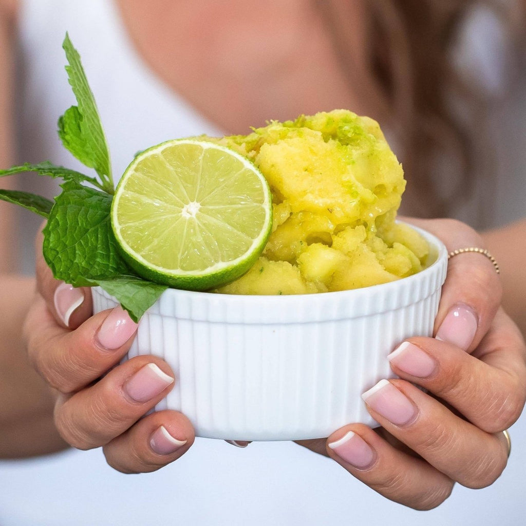 Sorbet met gele watermeloen 