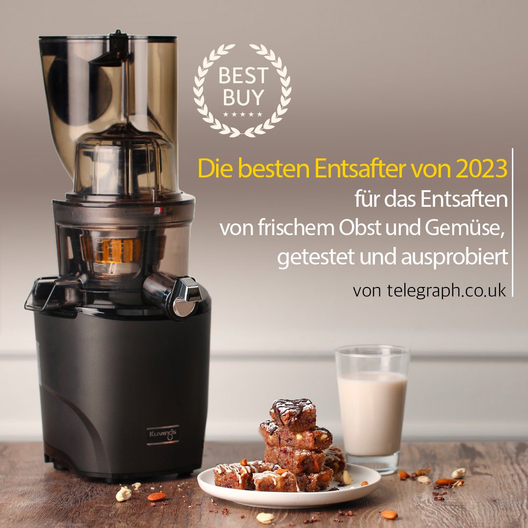 [ Telegraph ]  Die besten Entsafter von 2023 für das Entsaften von frischem Obst und Gemüse, getestet und ausprobiert - Kuvings Deutschland