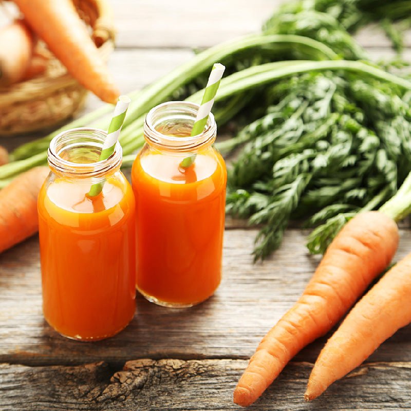 Winterse zoete aardappel- en wortelsap