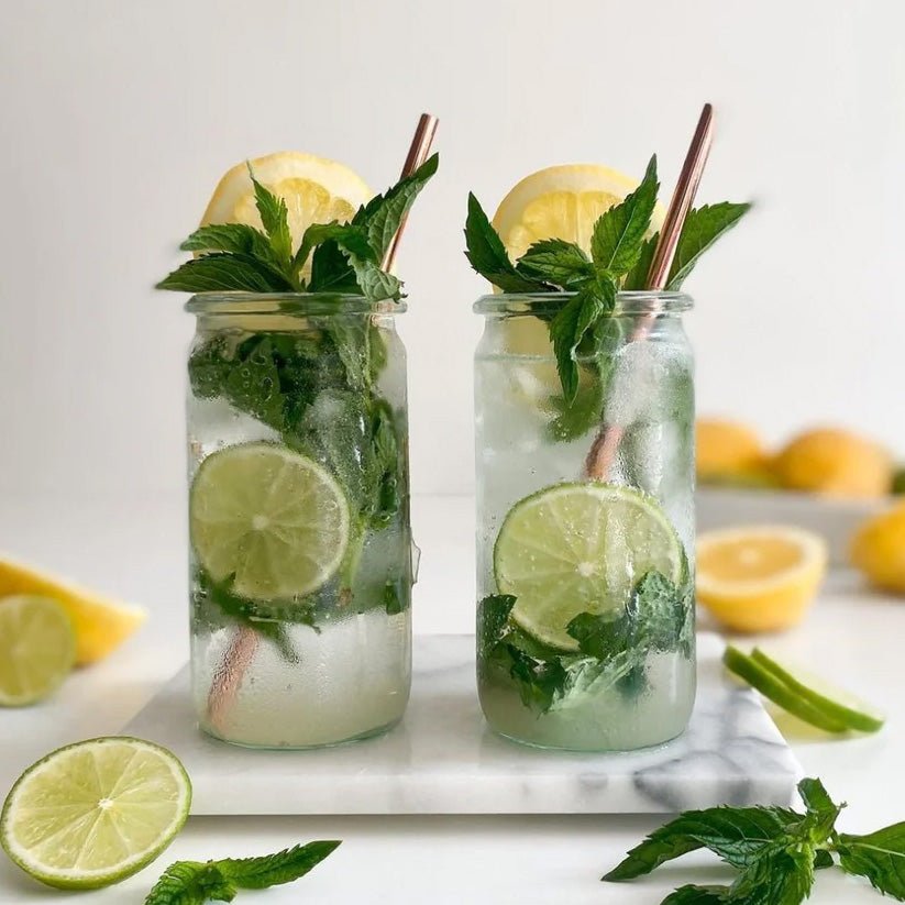 Citroenlimonade met munt